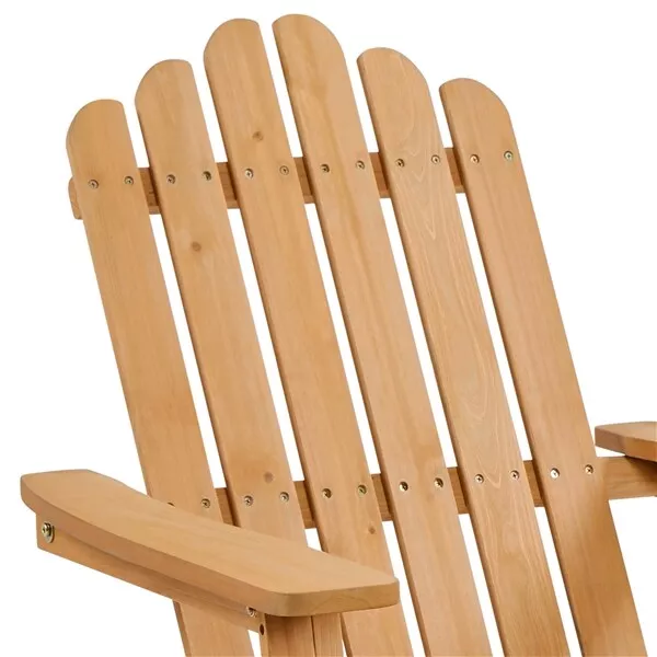Outdoor Wood Adirondack Lounger Chair - Image 6