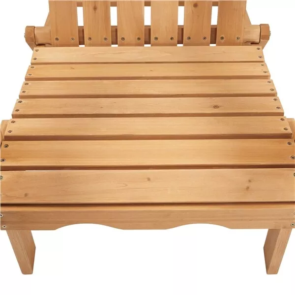 Outdoor Wood Adirondack Lounger Chair - Image 7