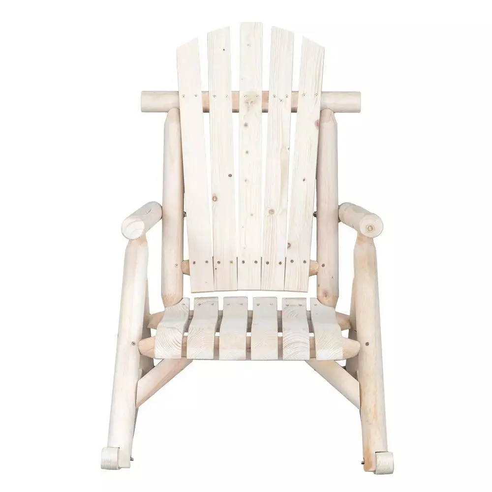 Outdoor Wood Adirondack Rocking Chair - Image 4