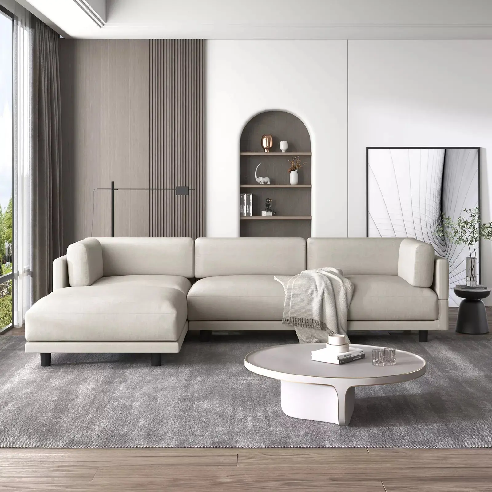 Oversized Modular L Shaped Sectional Couch - Image 2