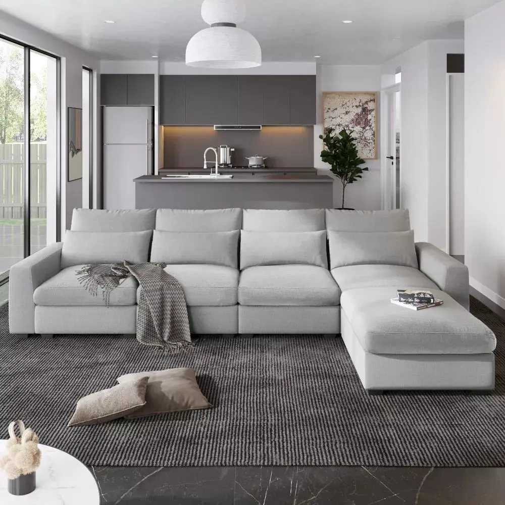 Oversized Modular L Shaped Sectional Couch - Image 8