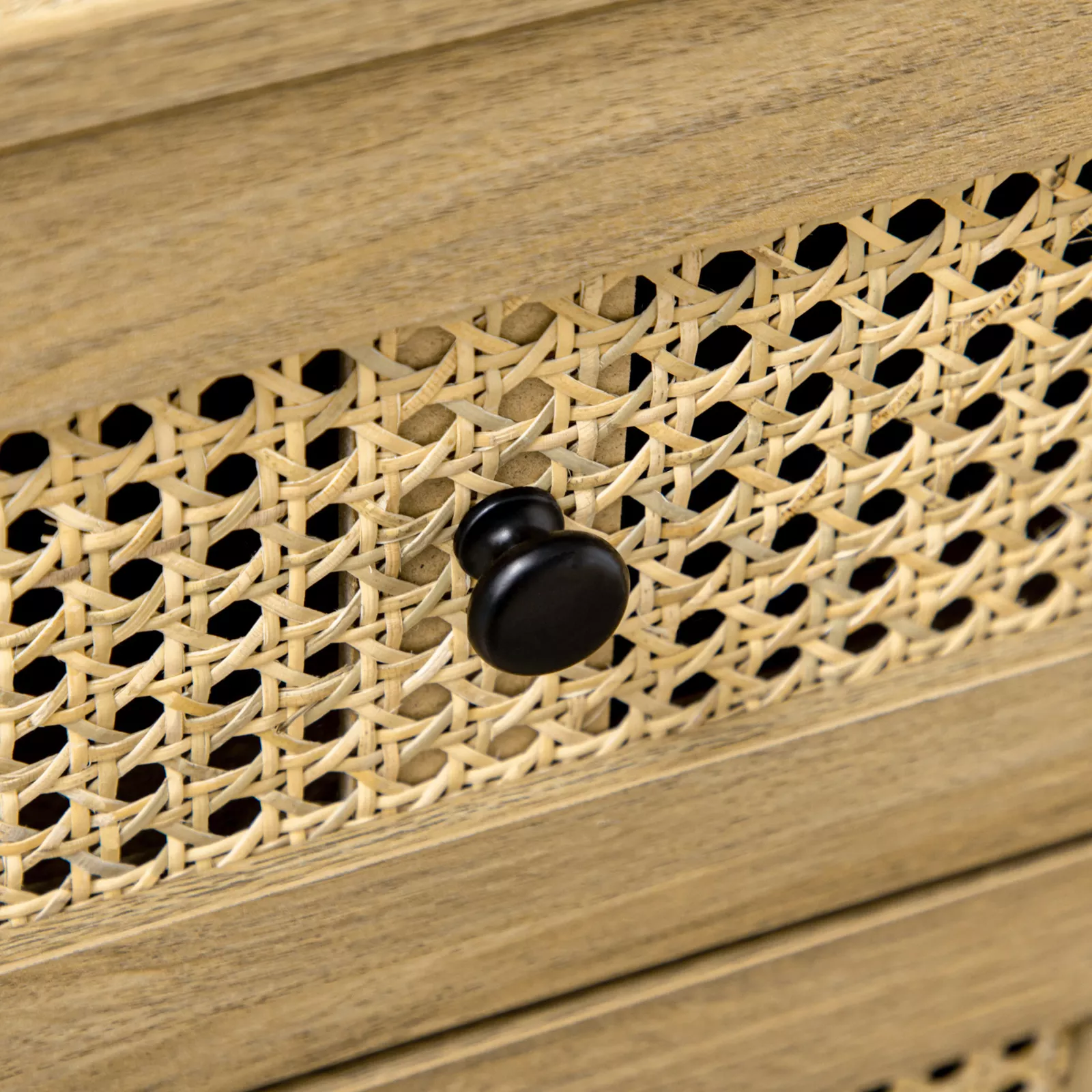 Rattan Bedroom 4 Dresser Chest - Image 7
