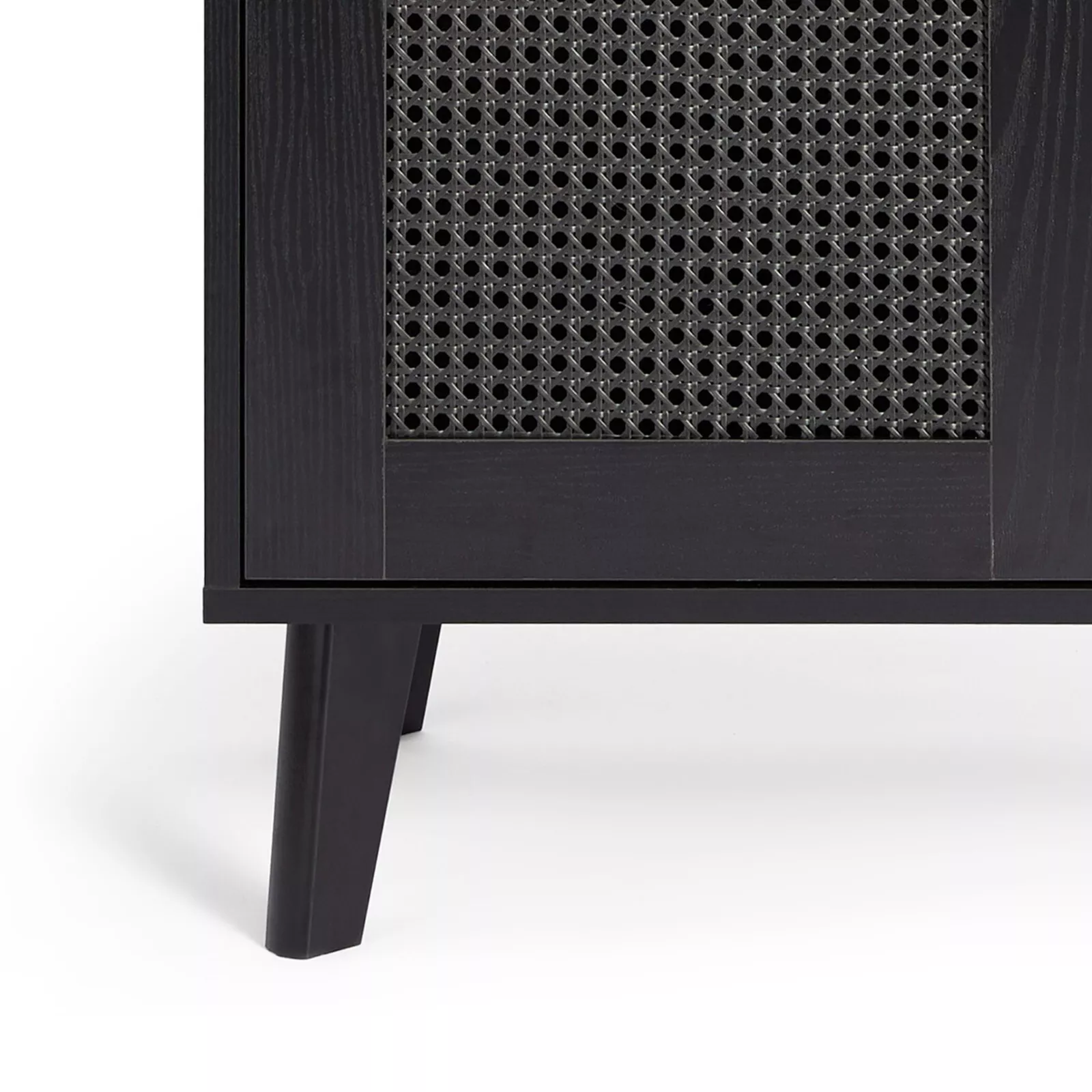 Rattan Drinks Cabinet With Wine Rack - Image 11