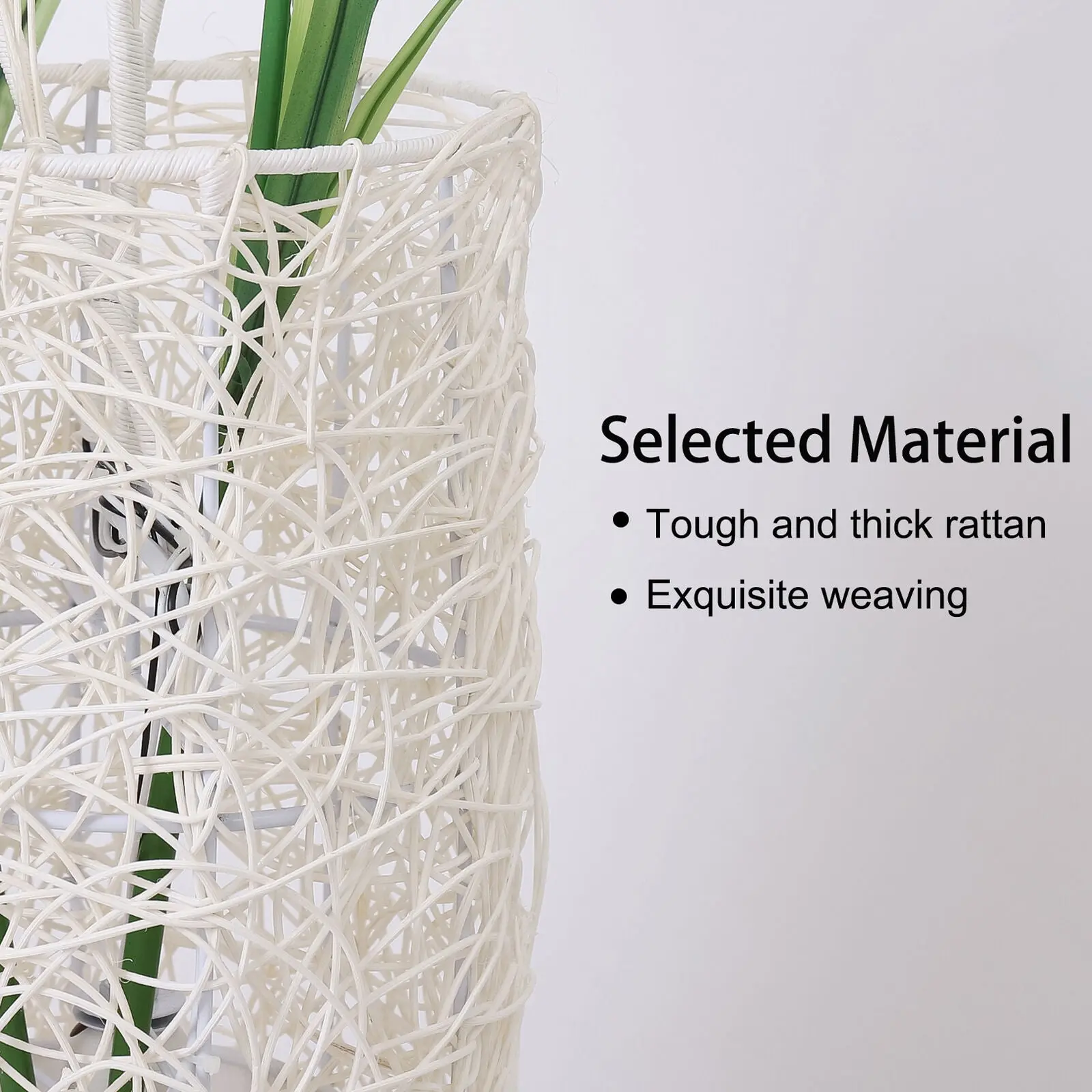 Rattan Flower Living Room Floor Lamp - Image 3