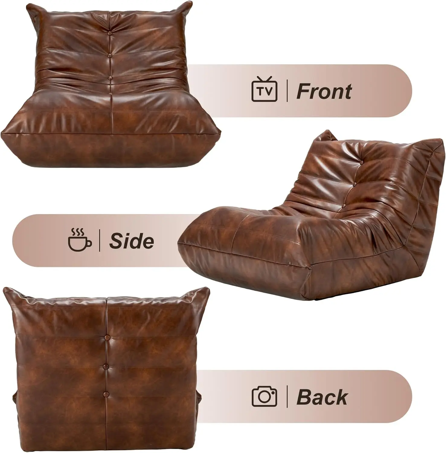 Ray Giant Bean Bag Sofa Couch - Image 3