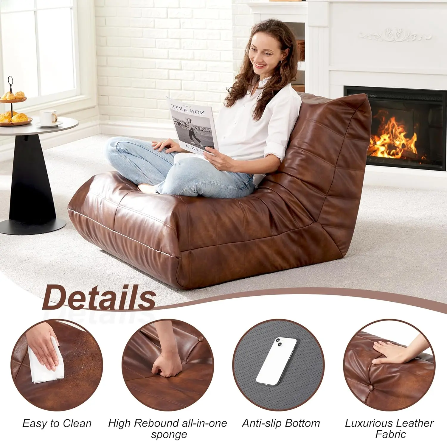 Ray Giant Bean Bag Sofa Couch - Image 4