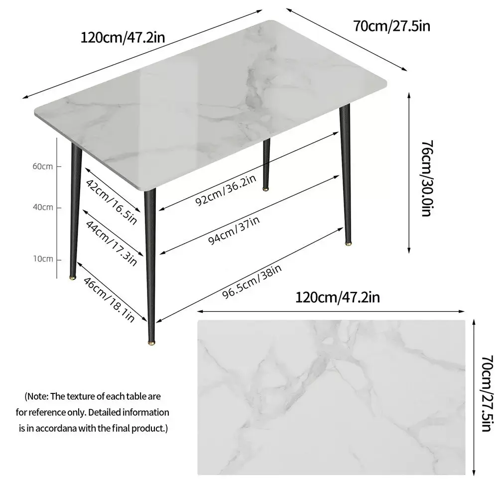 Ray Marble Dining Table For 6 - Image 8