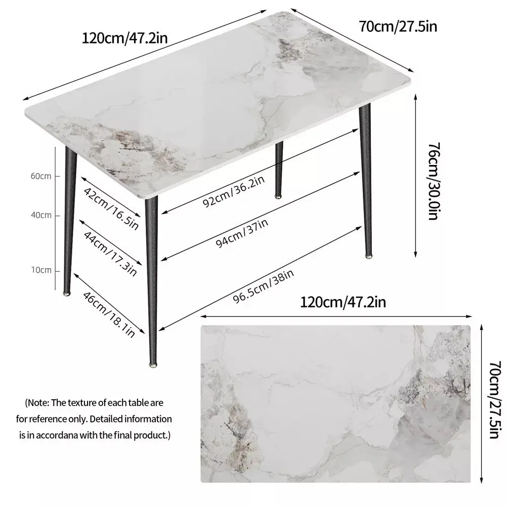 Ray Marble Dining Table For 6 - Image 9