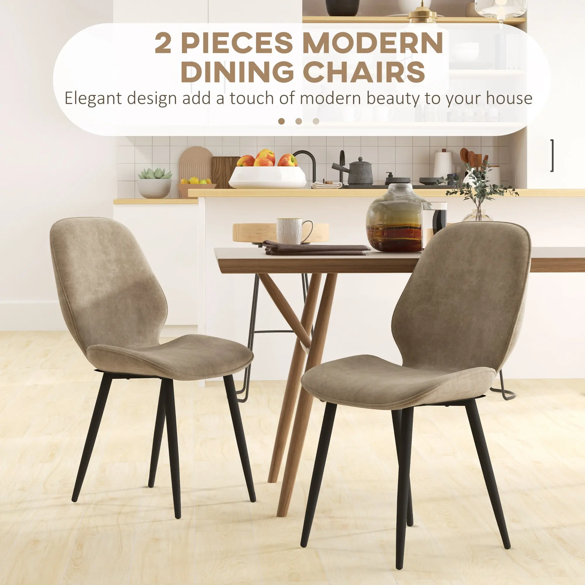 Ray Velvet Dining Room Chair (Set of 2) - Image 3