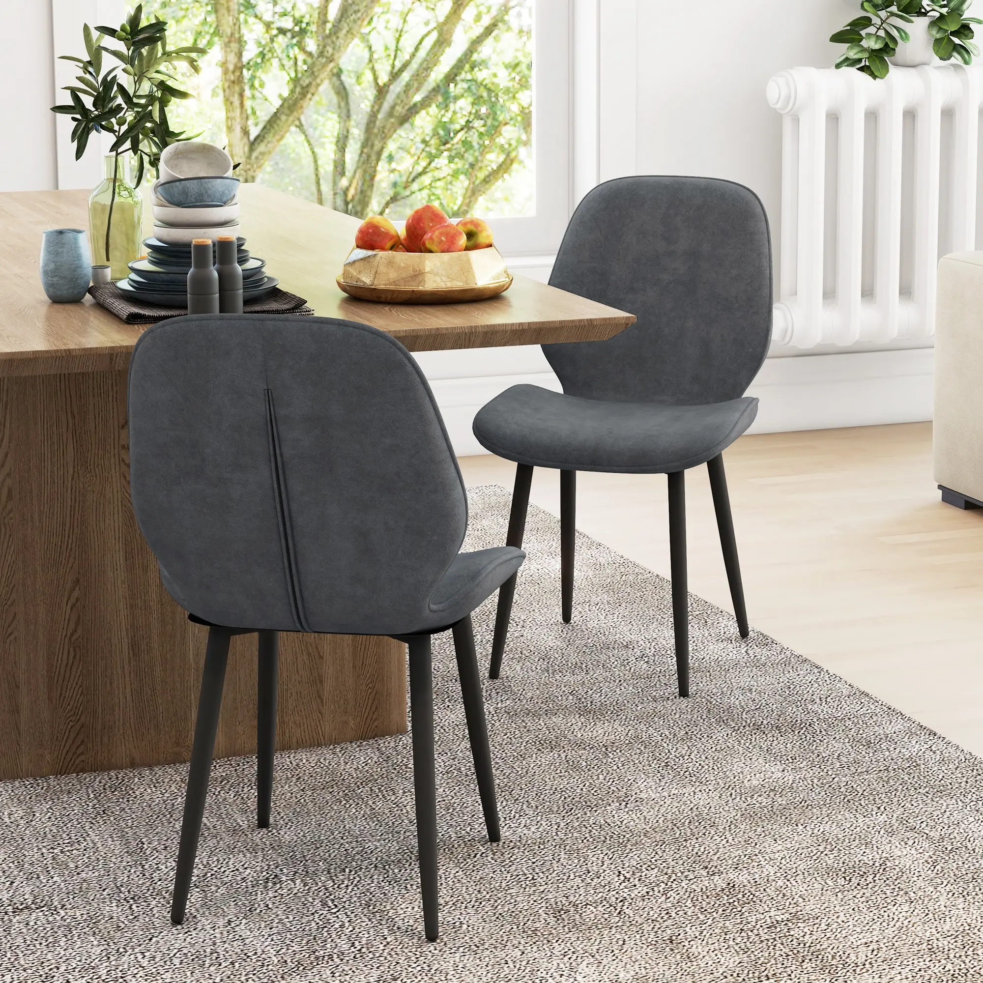 Ray Velvet Dining Room Chair (Set of 2) - Image 9