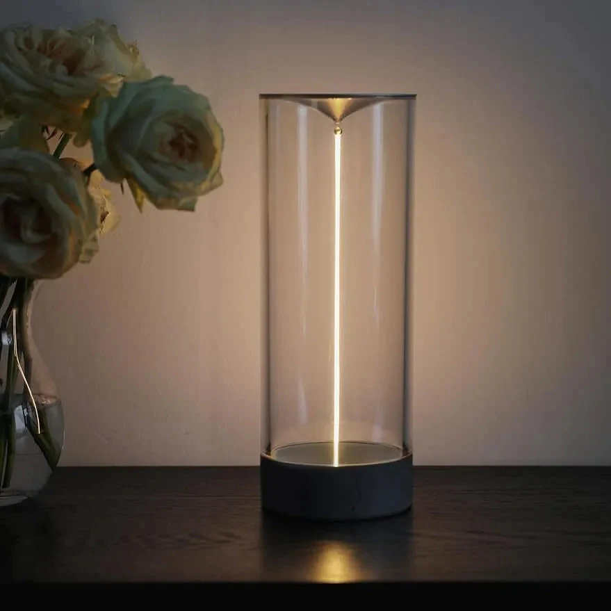Rechargeable Modern Cylinder Table Lamp