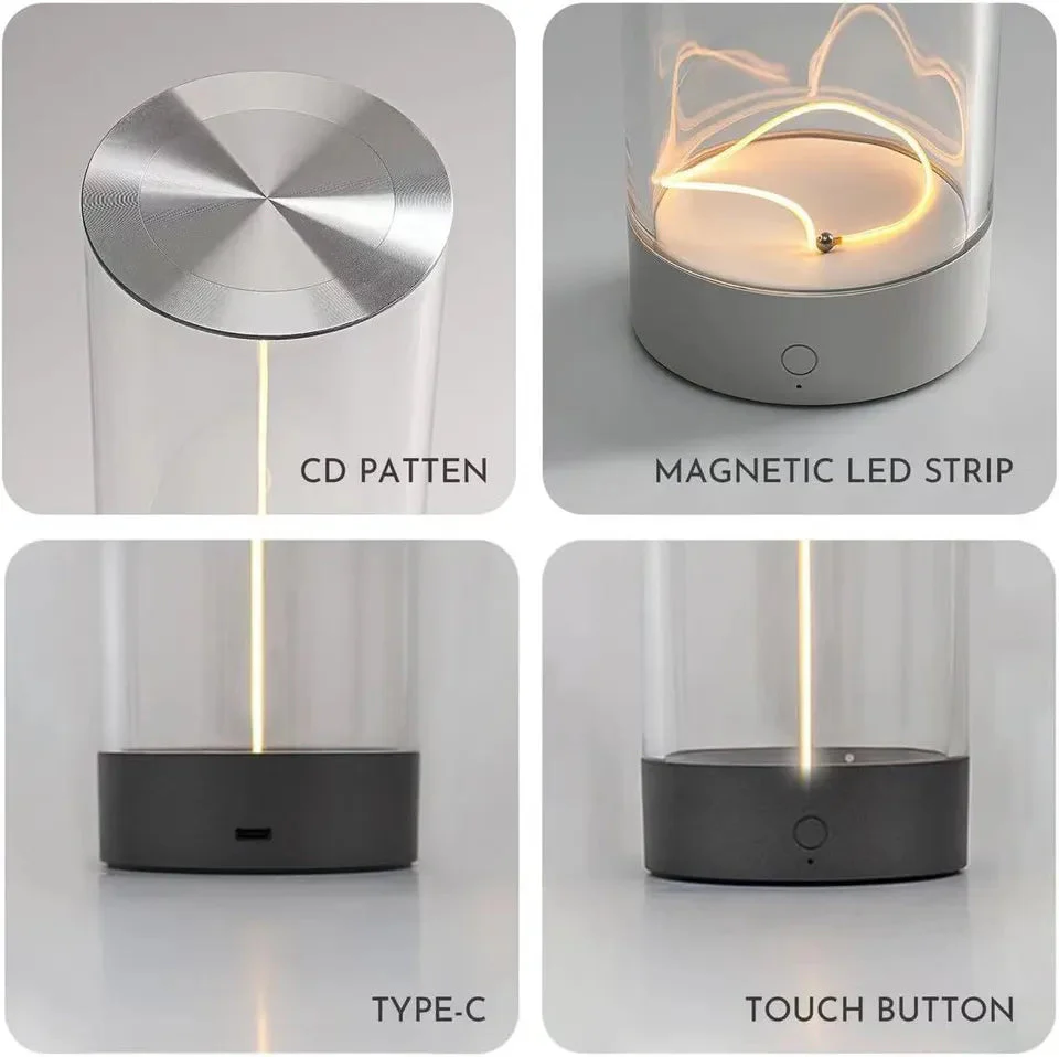 Rechargeable Modern Cylinder Table Lamp - Image 3