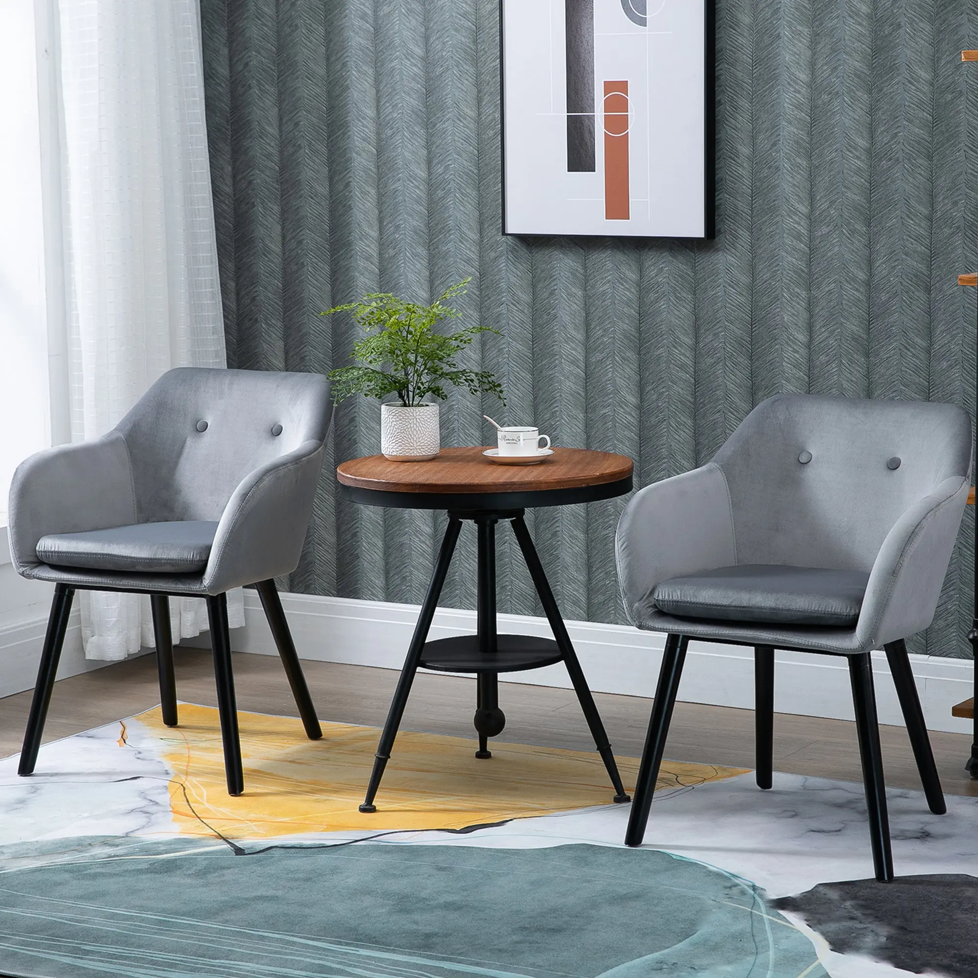 Renee Velvet Dining Room Chair (Set of 2) - Image 8