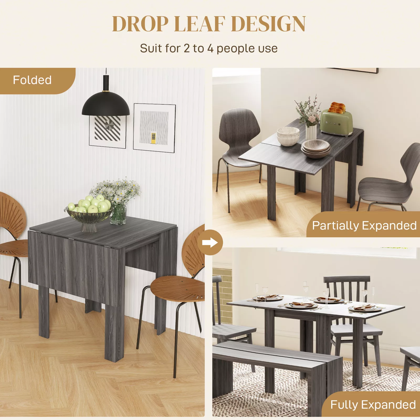 Reyes Folding Dining Table - Image 3
