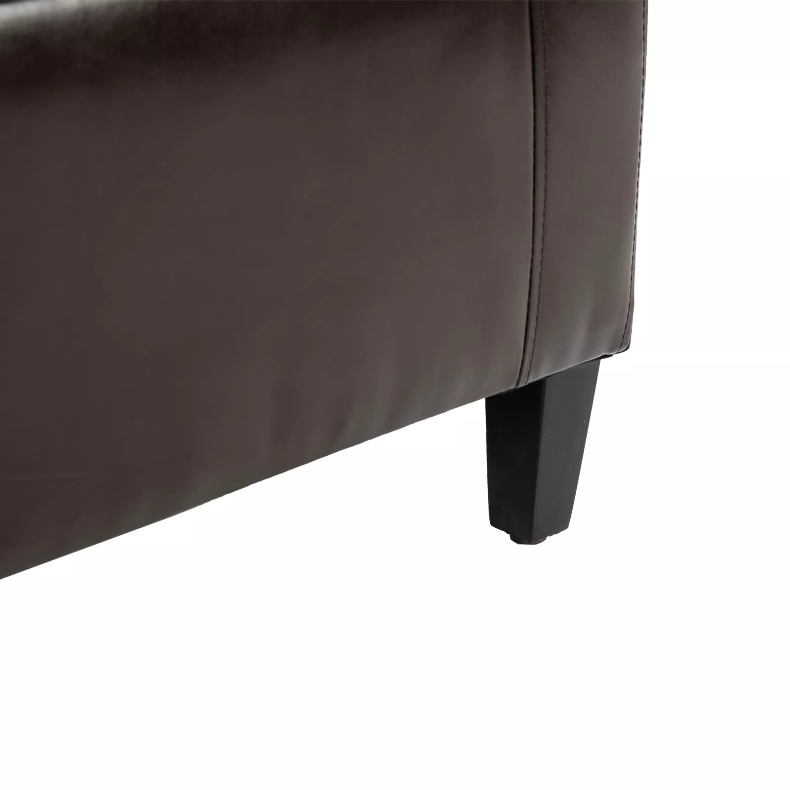 Rita Leather Bedroom Storage Ottoman Bench - Image 6