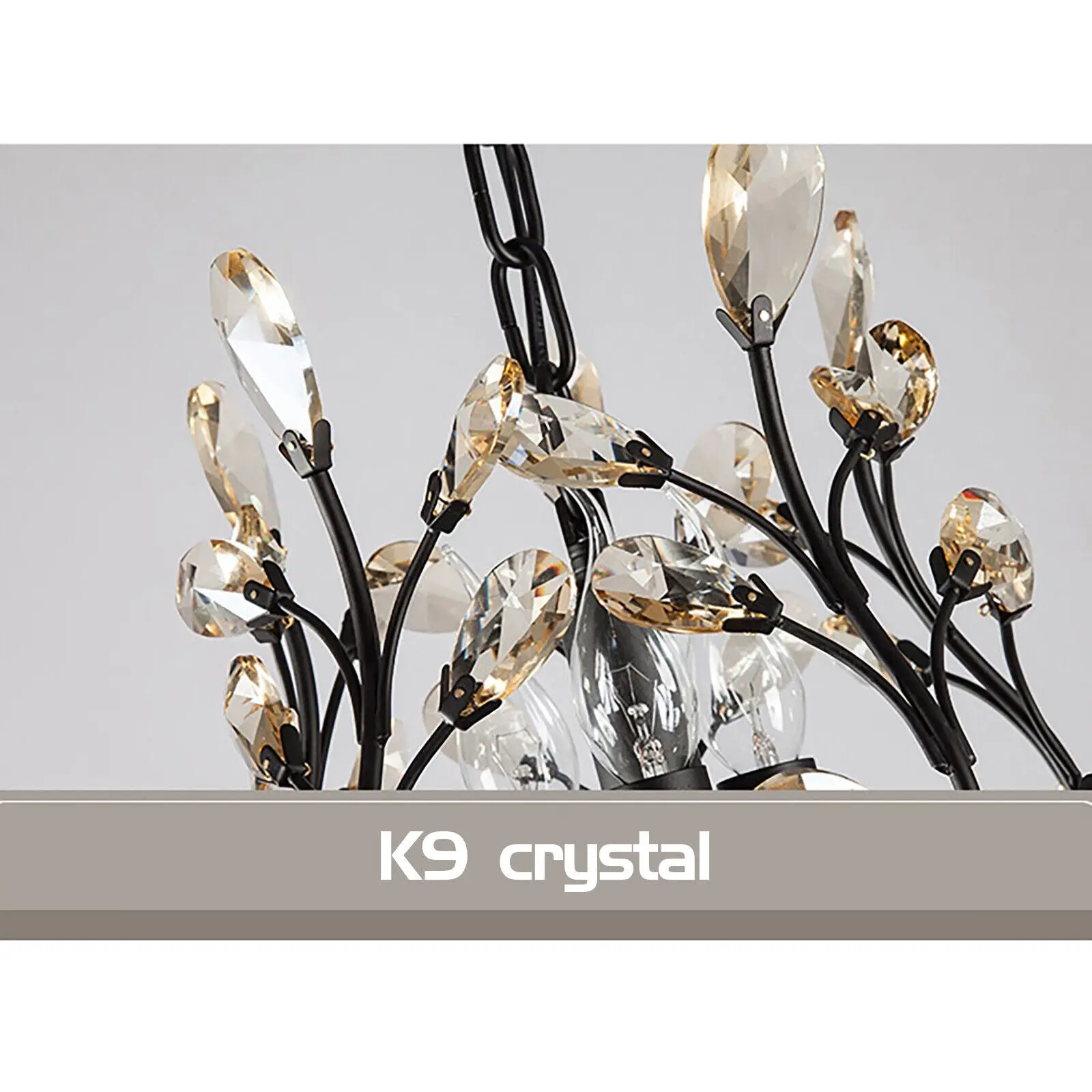 Rose Crystal Dining Room Chandelier - Image 4