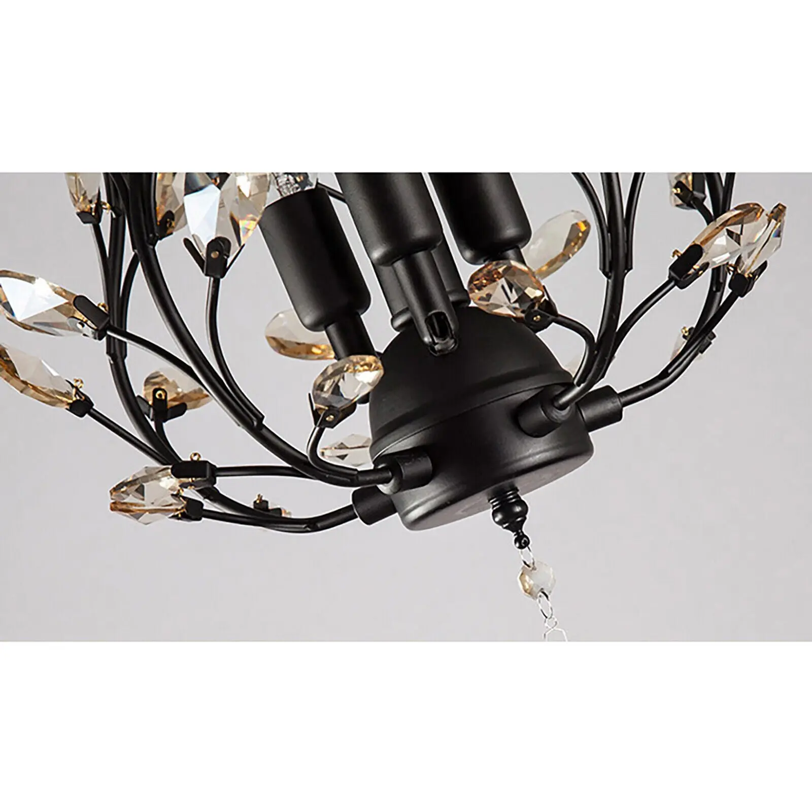 Rose Crystal Dining Room Chandelier - Image 5