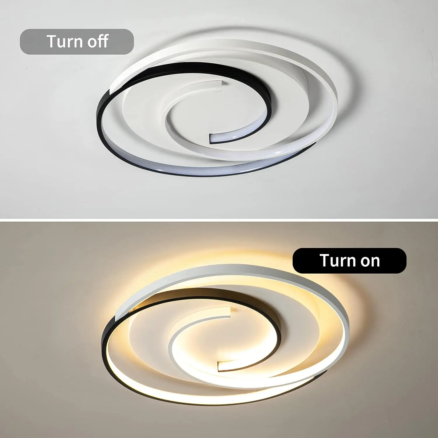 Round LED Flush Mount Ceiling Light - Image 3