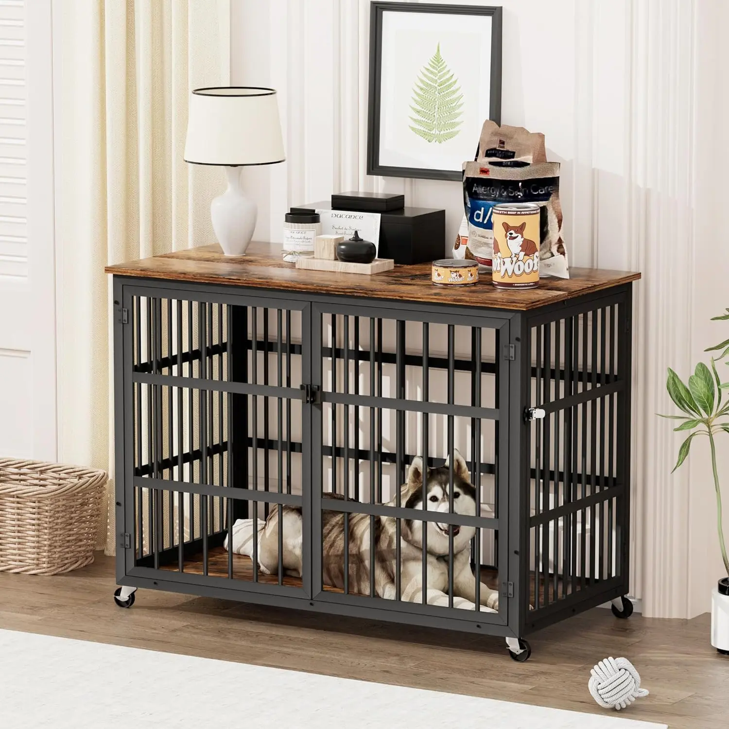 43.3" Rowan Large Dog Crates Furniture