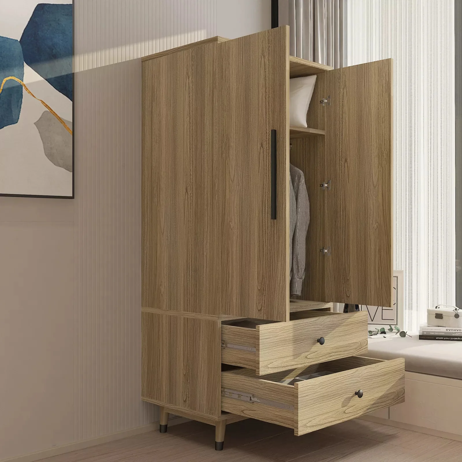 Rowland Armoire Wardrobe Closet - Image 3