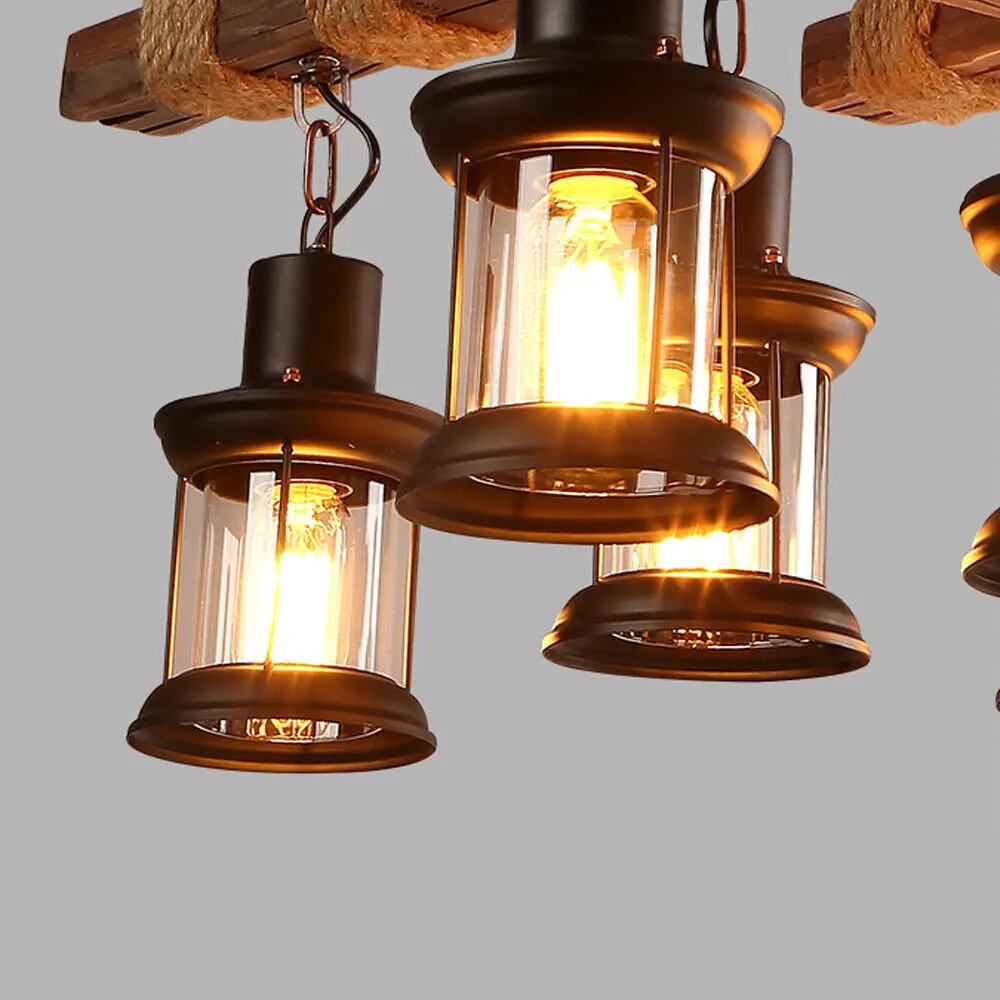 Rustic Industrial Dining Room Chandelier - Image 3