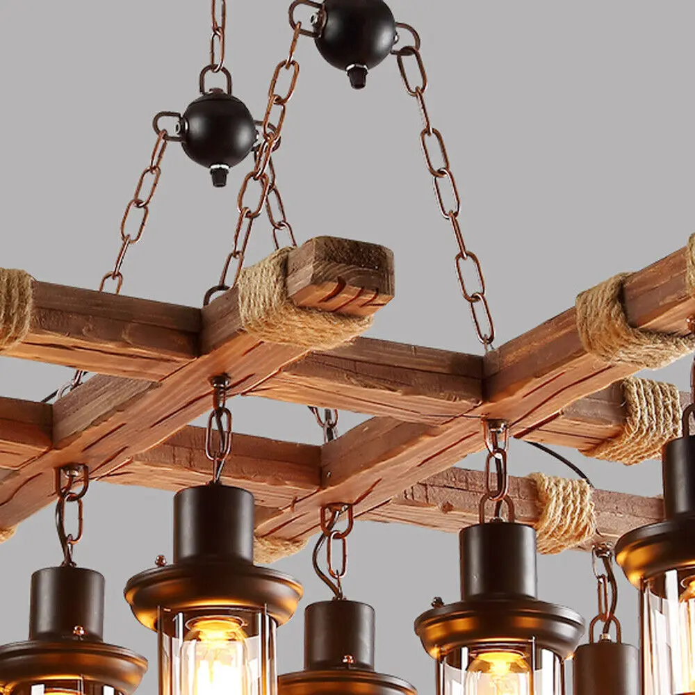Rustic Industrial Dining Room Chandelier - Image 4