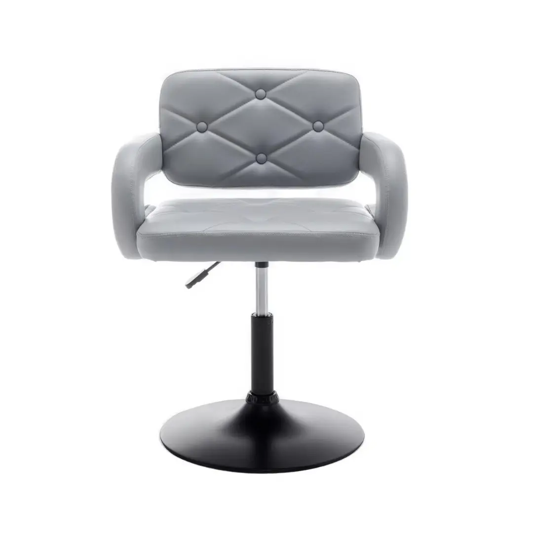 Sadia Grey Dressing Table Chair Stool - Image 2