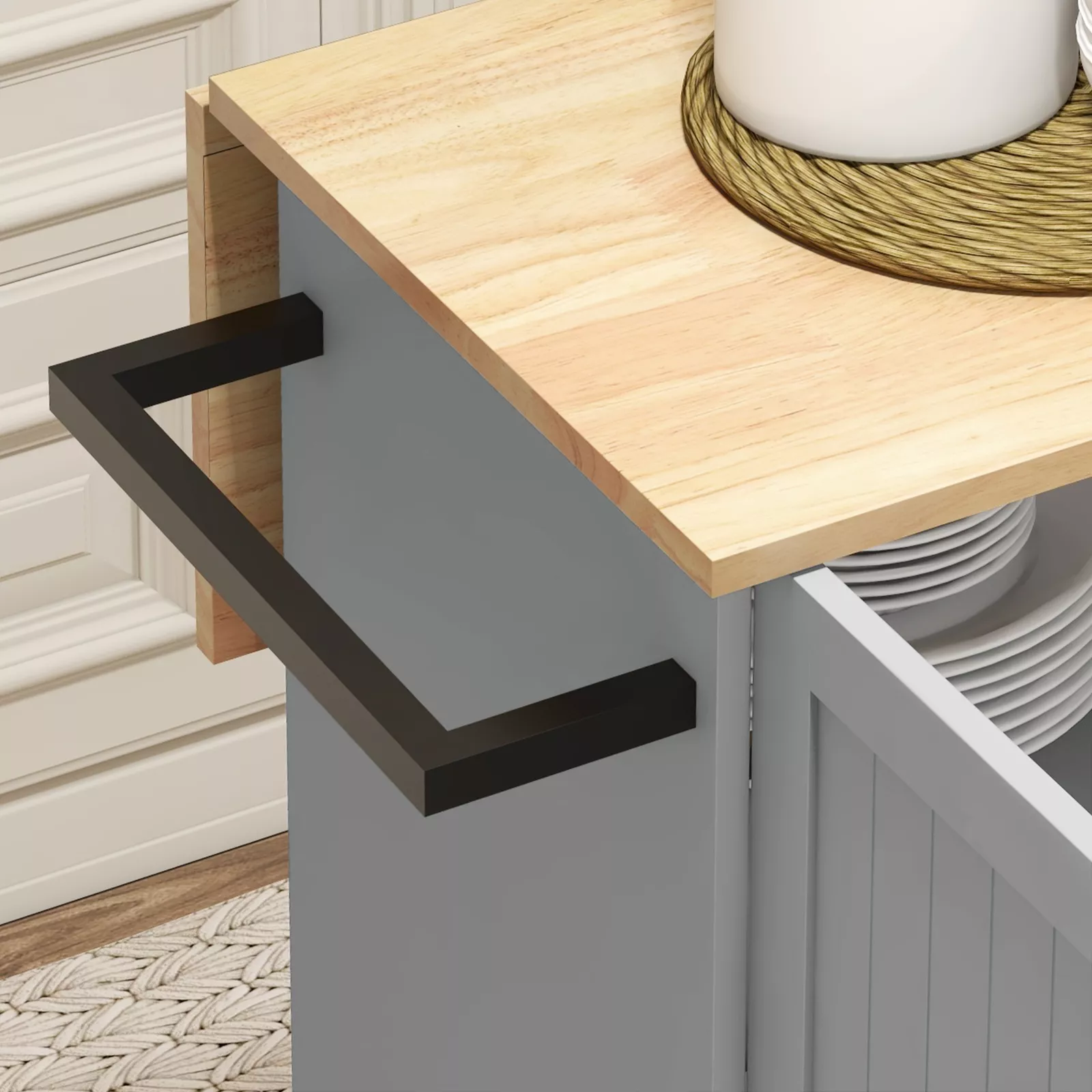 Shania Drop Leaf Kitchen Island - Image 7