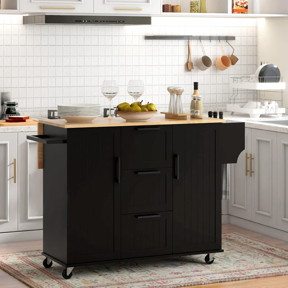 Shania Drop Leaf Kitchen Island - Image 8
