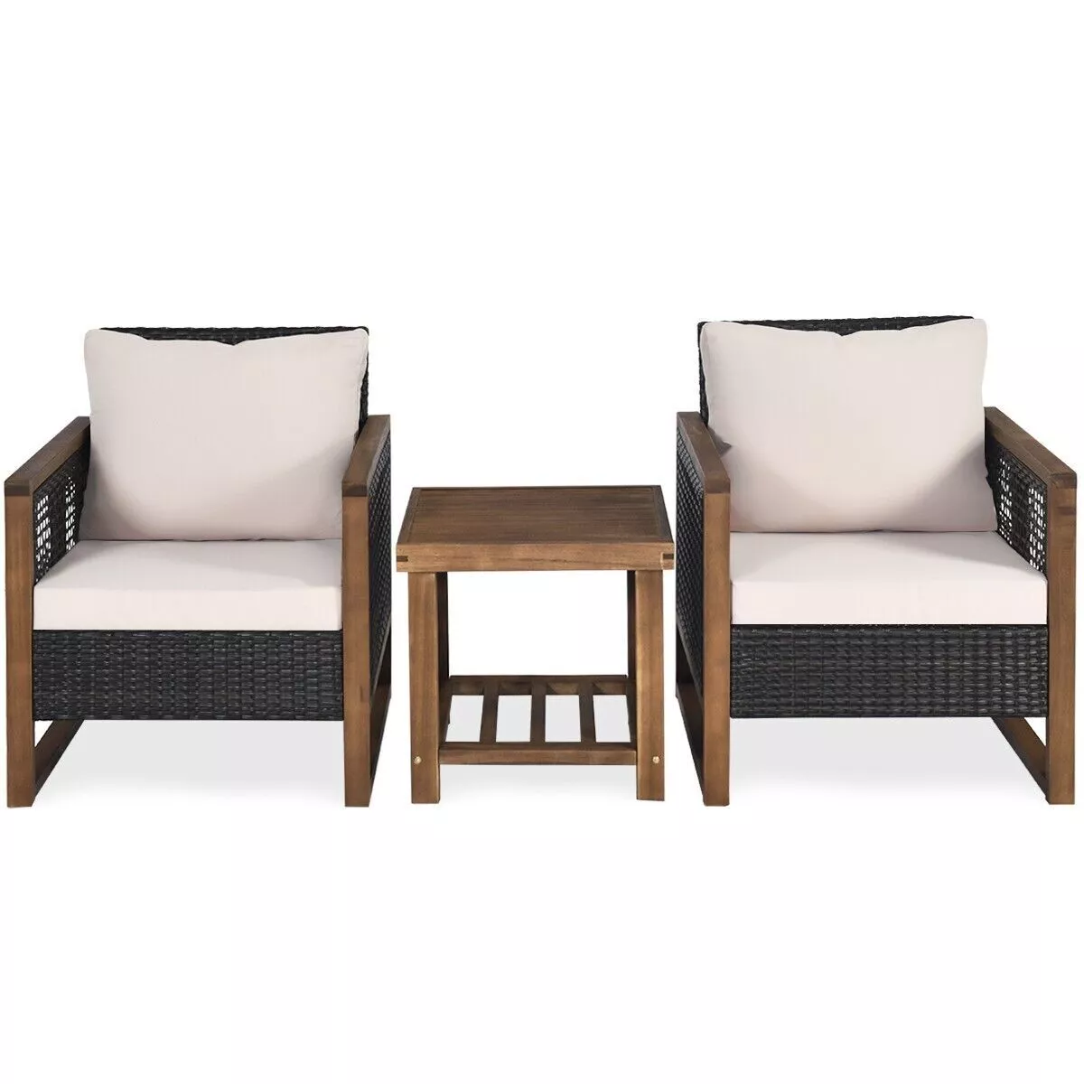 Shivam Rattan Bistro Garden Furniture Set - Image 3