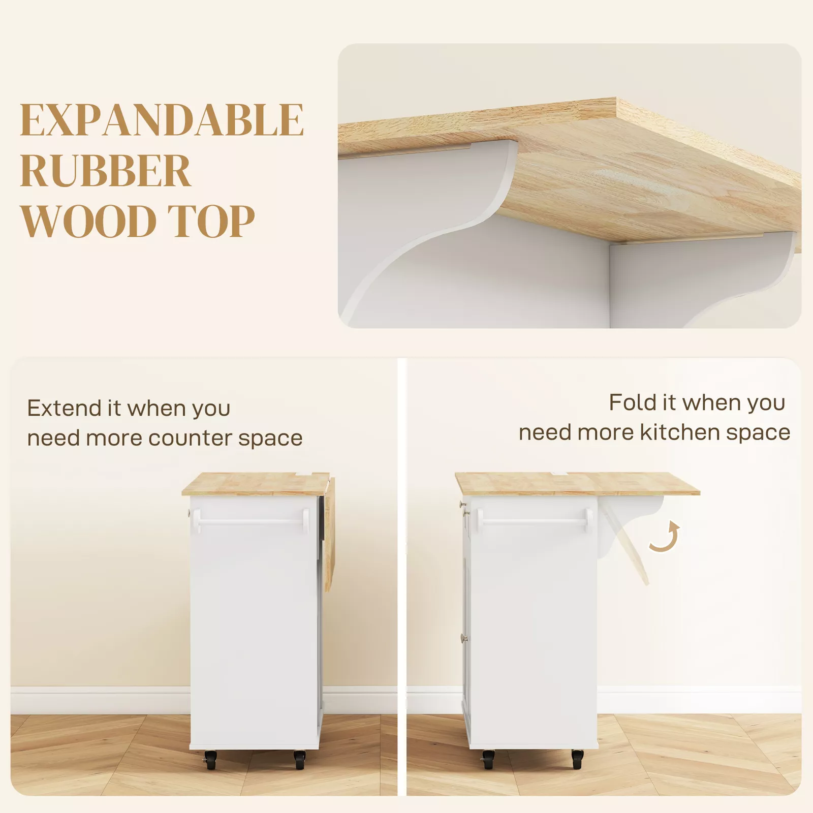 Spence Drop Leaf Kitchen Island - Image 5