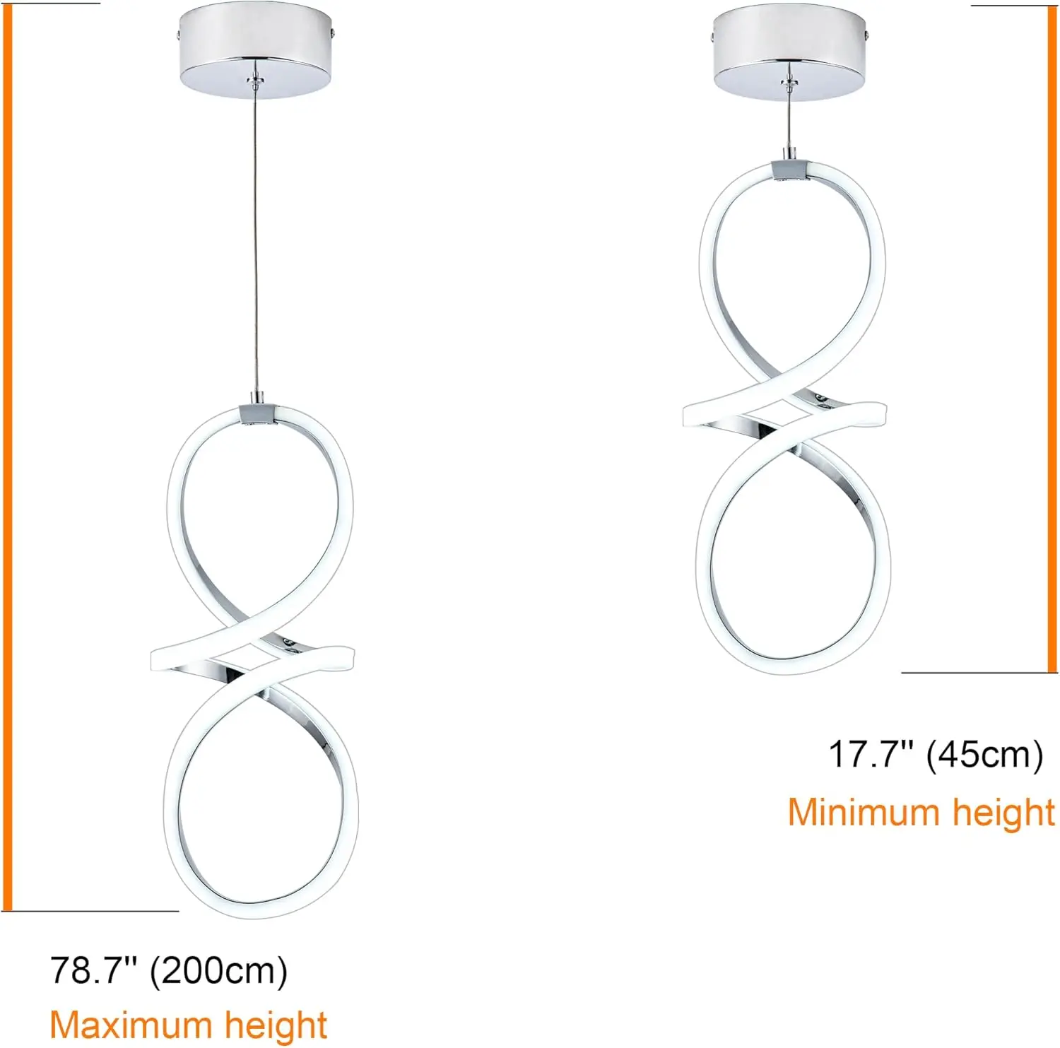 Spiral Modern Kitchen Pendant Light - Image 4