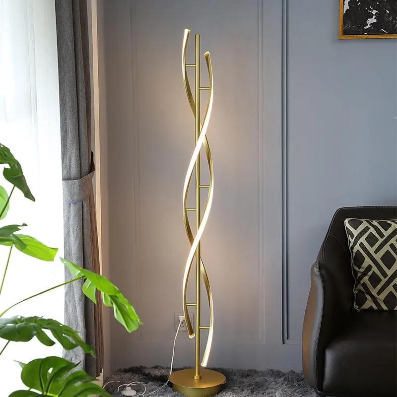 Spiral Modern Living Room Floor Lamp