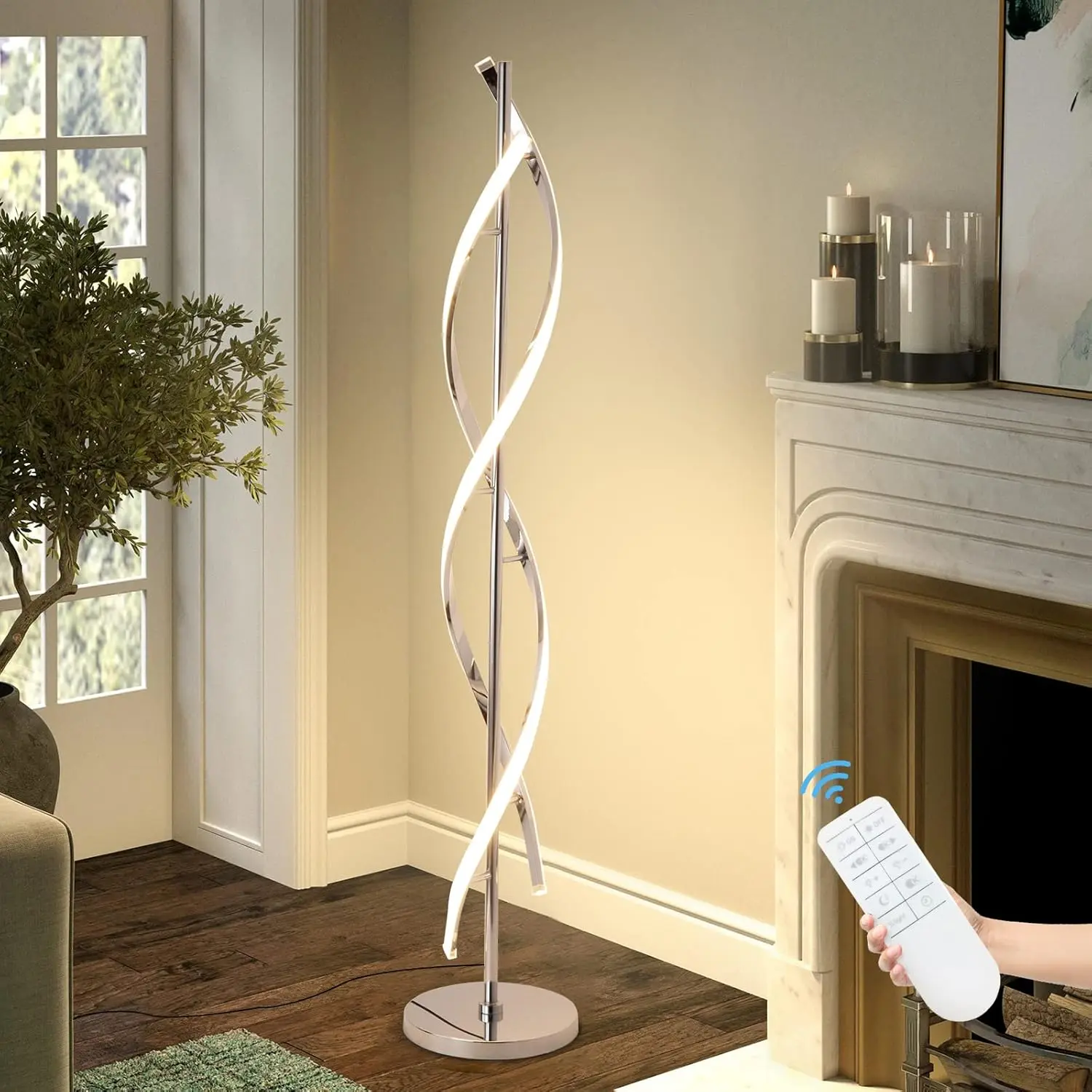 Spiral Modern Living Room Floor Lamp - Image 5