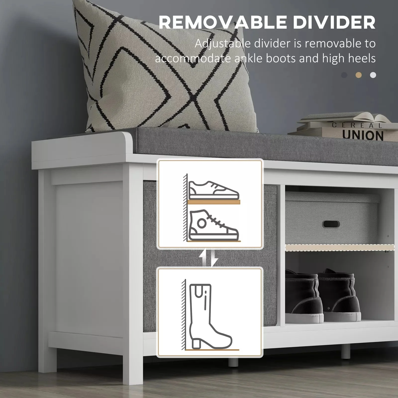 Stanley Entryway Shoe Storage Bench - Image 4