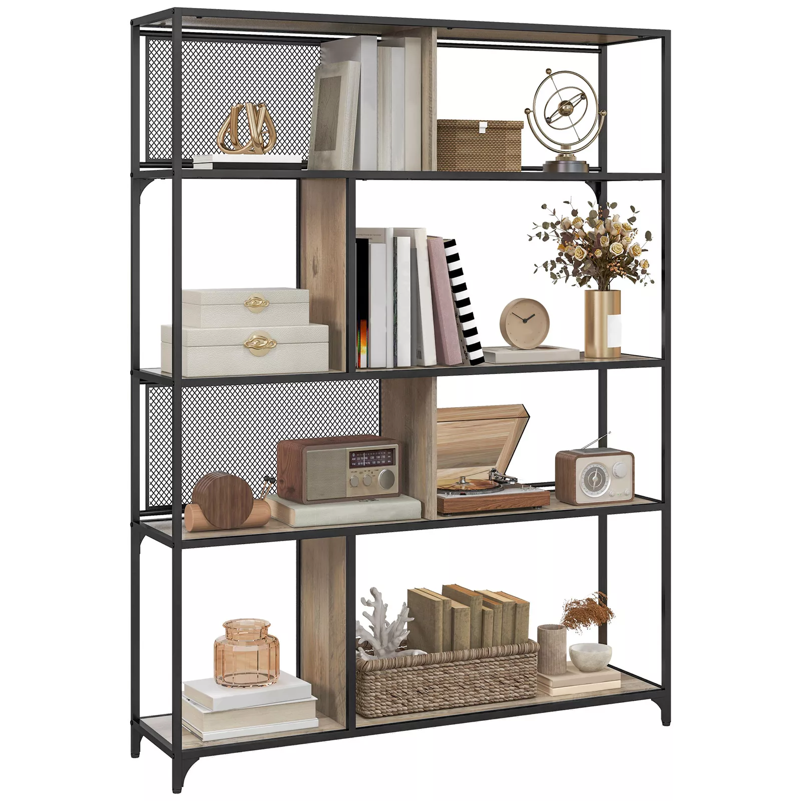Sufyan Industrial Bookcase Bookshelf - Image 2