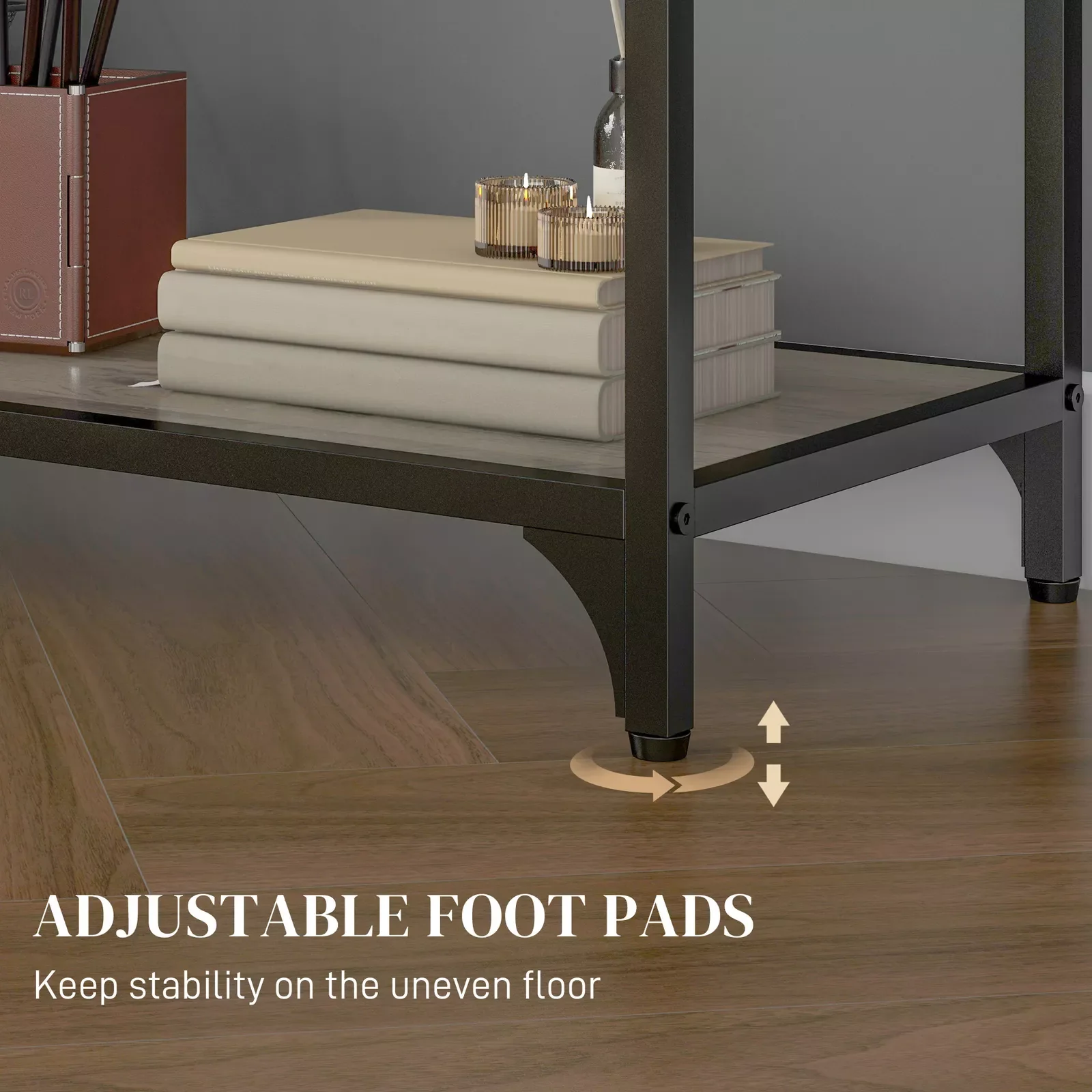 Sufyan Industrial Bookcase Bookshelf - Image 4