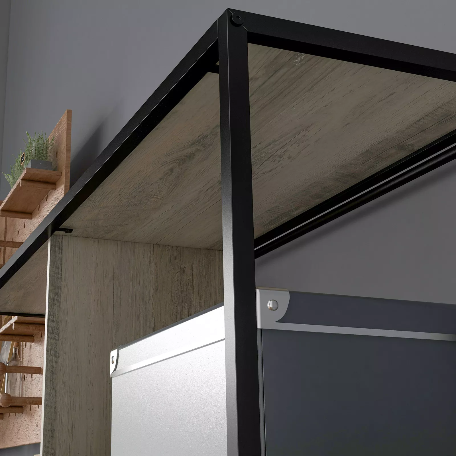 Sufyan Industrial Bookcase Bookshelf - Image 6