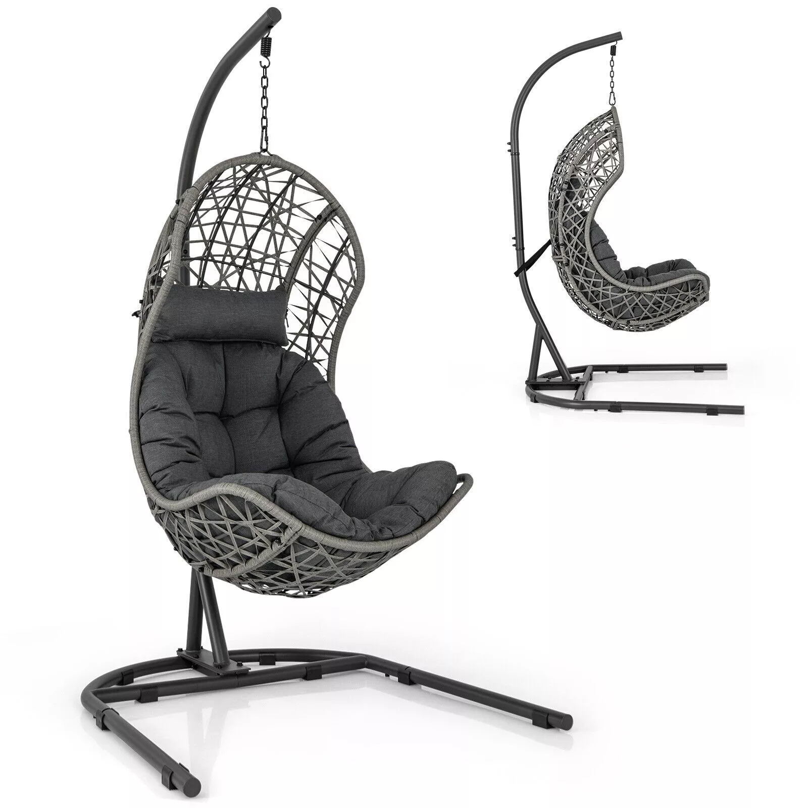 Tanya Hanging Outdoor Garden Egg Chair - Image 2
