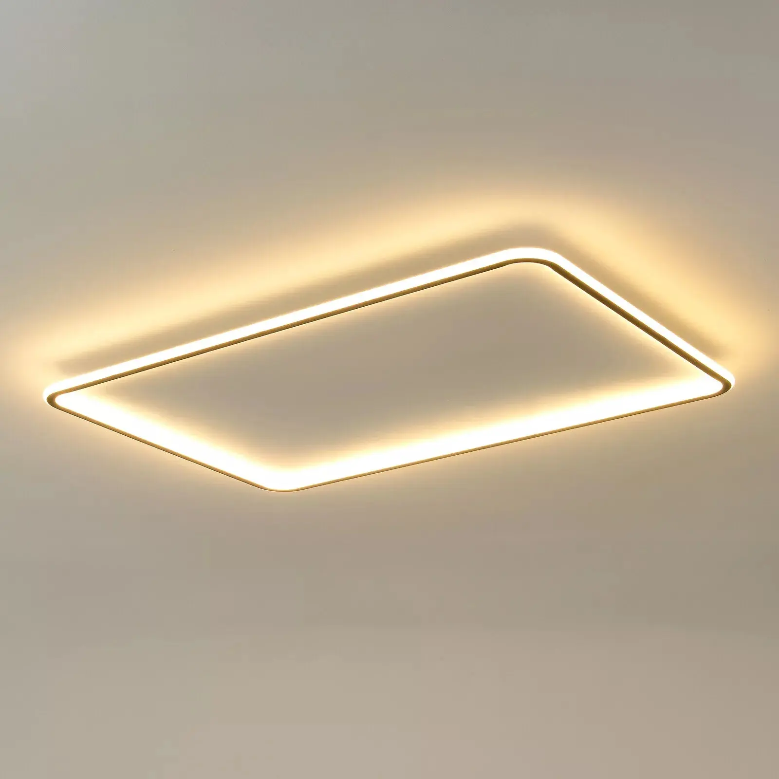 Thin Rectangle Flush Mount Ceiling Light - Image 4