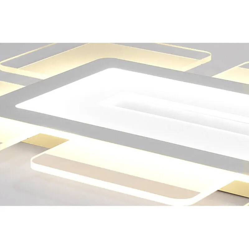 Thin Rectangle Flush Mount Ceiling Light - Image 3