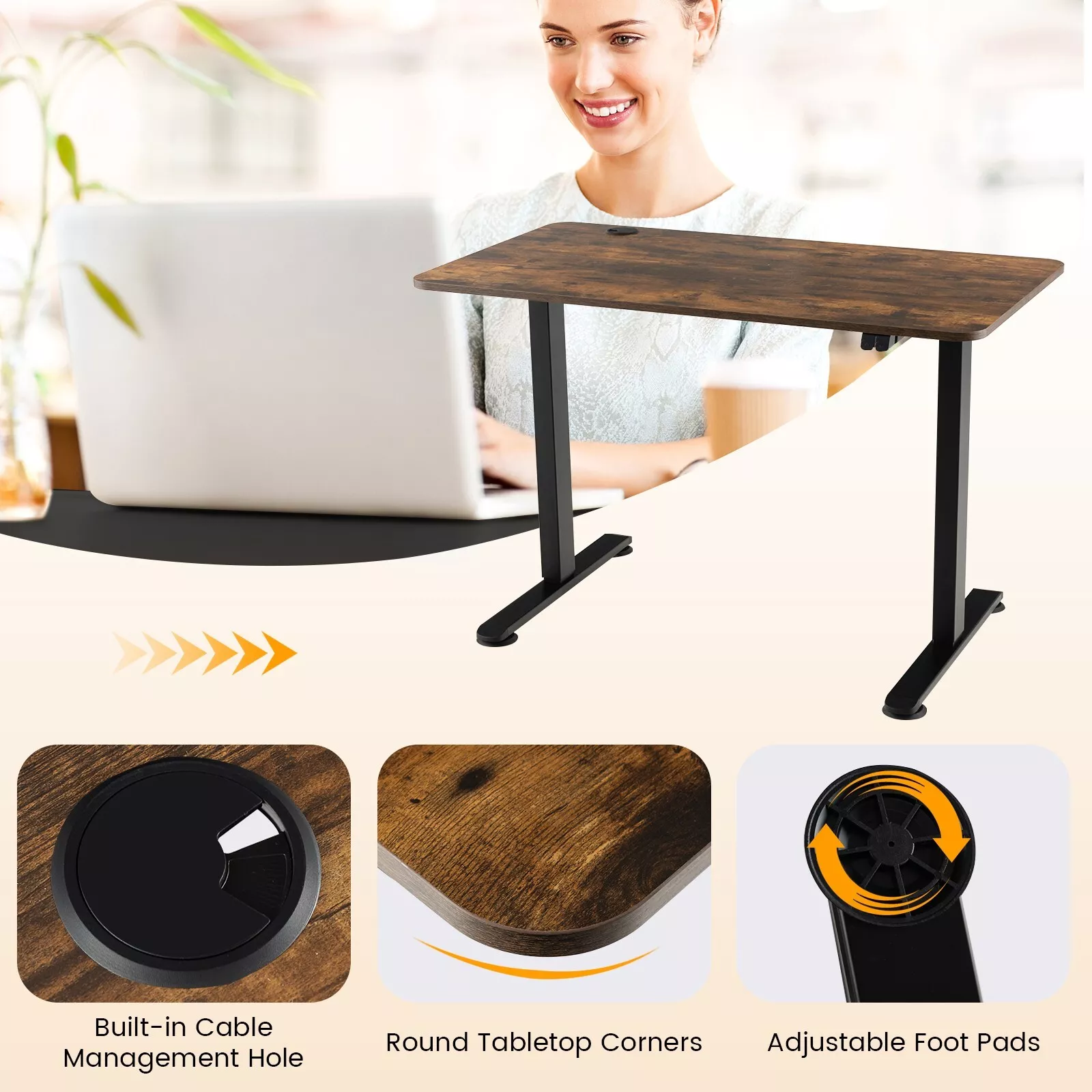 Tillie Height Adjustable Standing Desk - Image 3