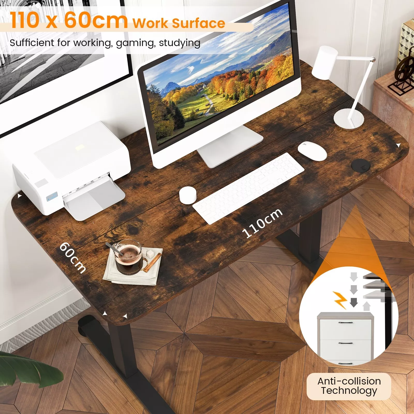 Tillie Height Adjustable Standing Desk - Image 4