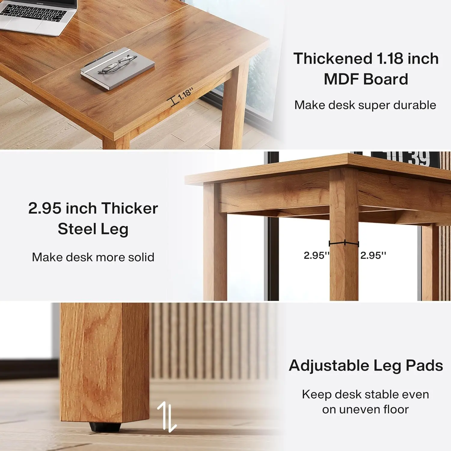 Todd Wooden Executive Office Desk - Image 4