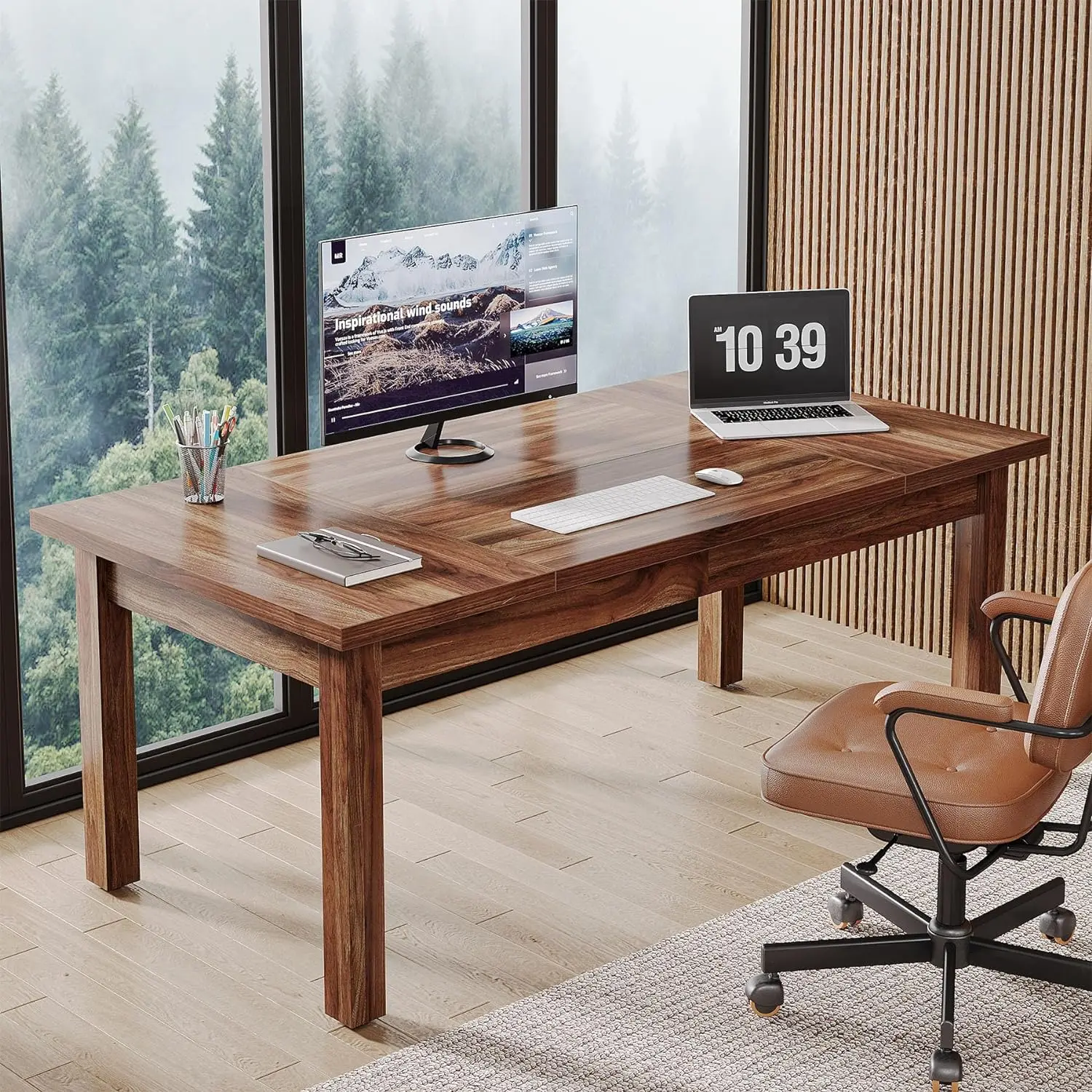 Todd Wooden Executive Office Desk - Image 6