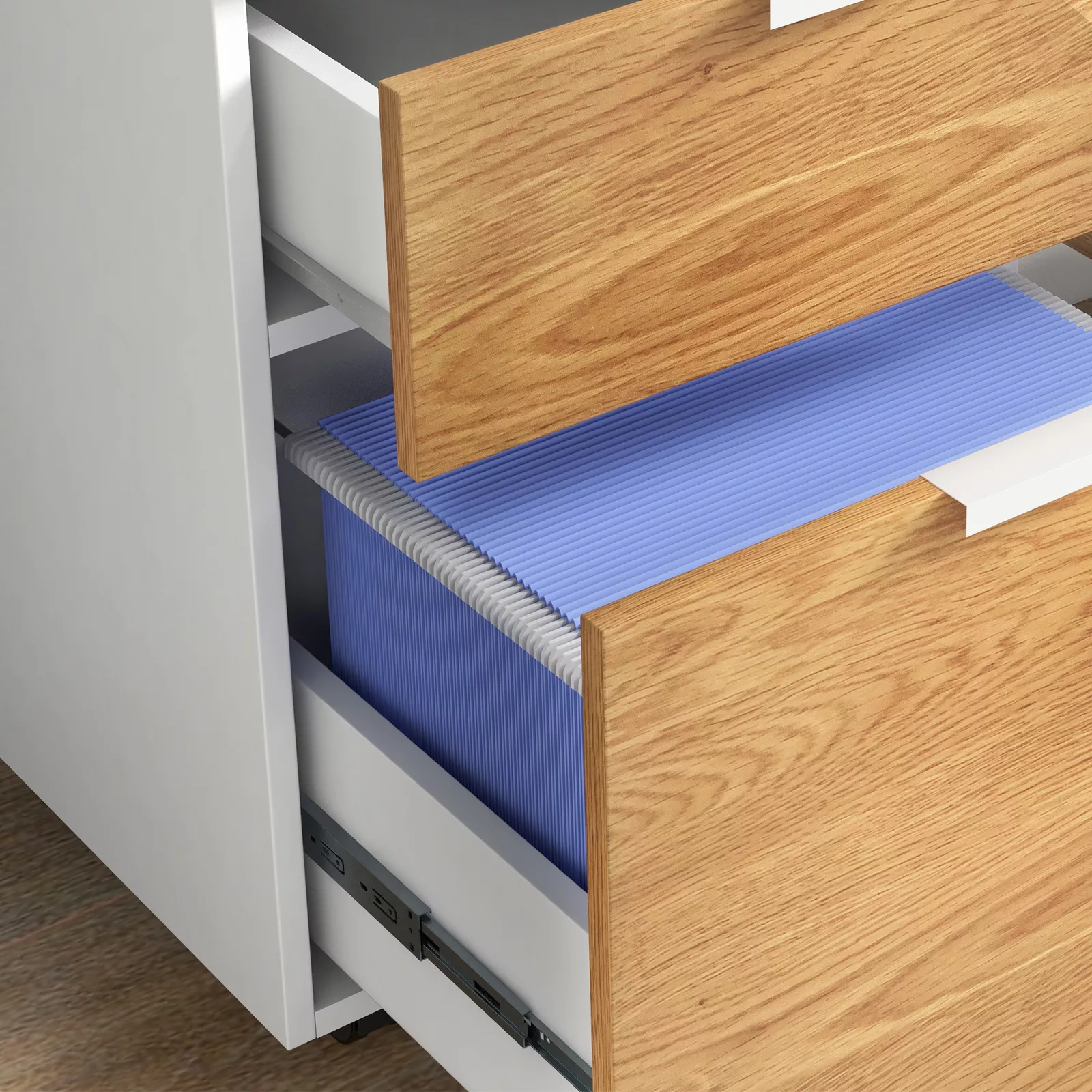 Under Table 2 Drawers File Cabinet - Image 7