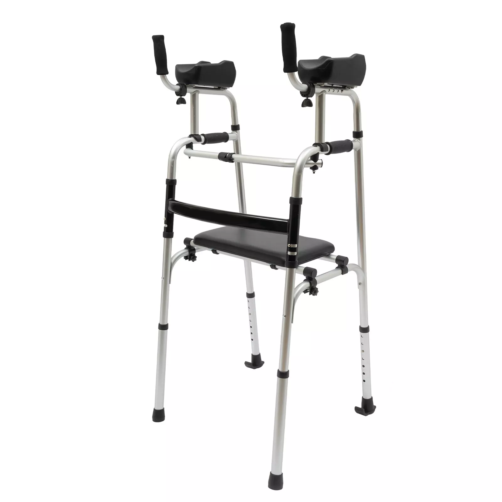 Upright Elderly Mobility Walker With Seat - Image 9