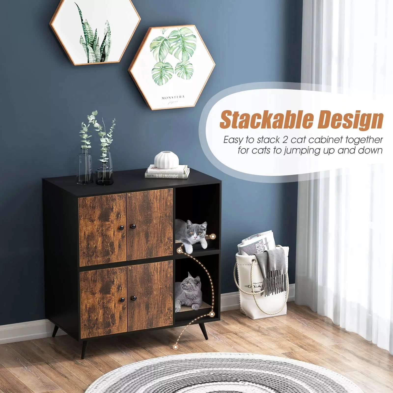Vance Cat Litter Box Enclosure Furniture - Image 8