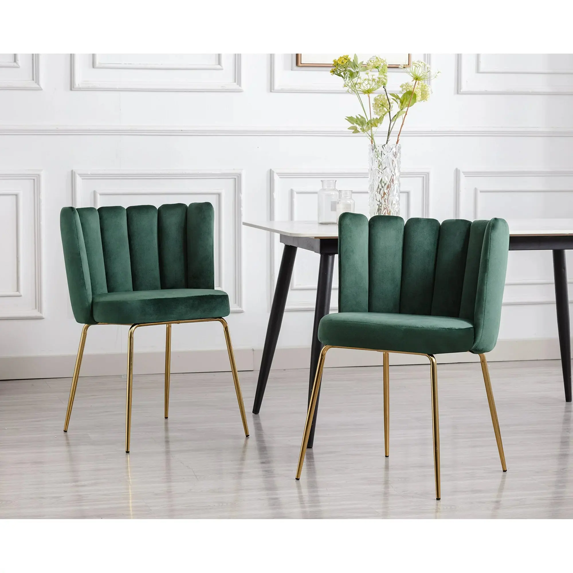 Waller Velvet Modern Dining Chair (Set of 2) - Image 8