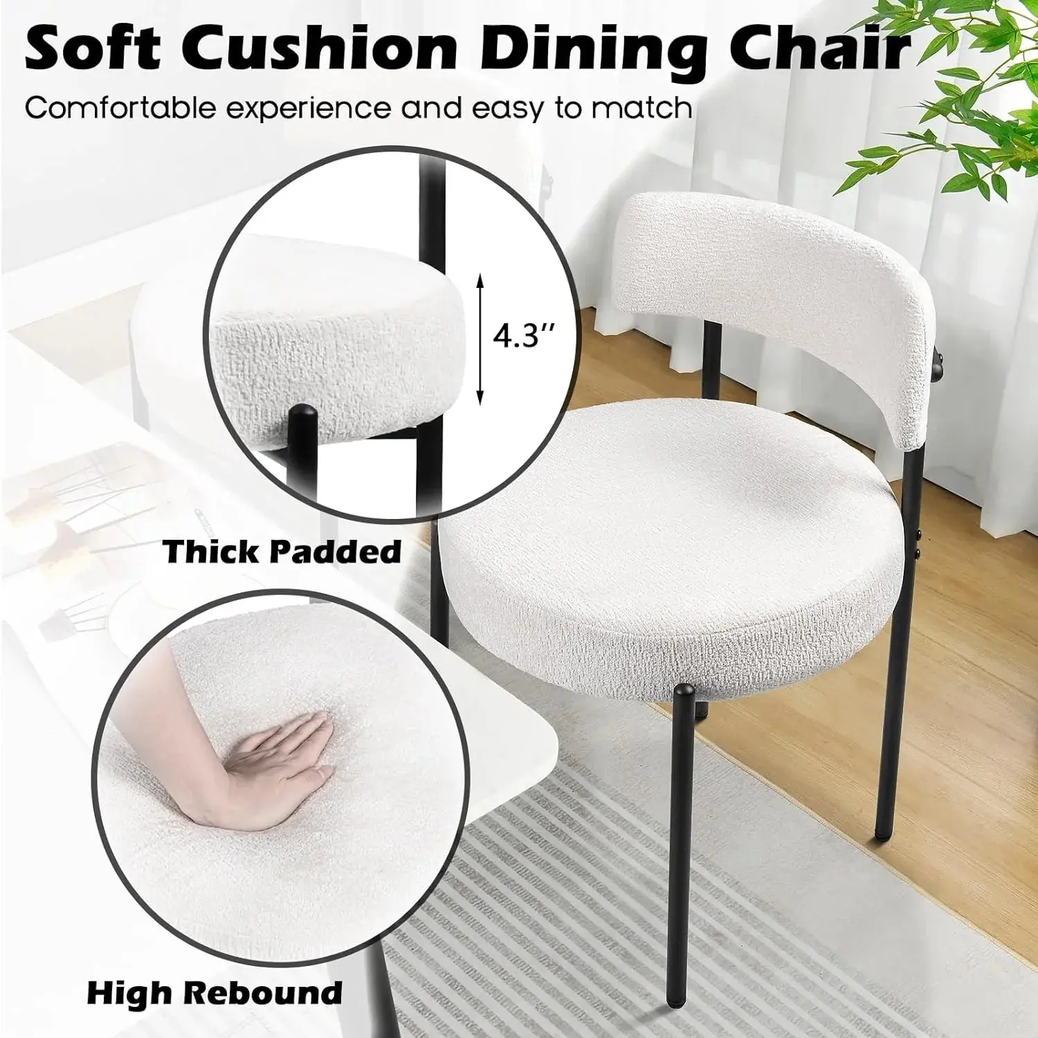 Wells Modern Dining Chair (Set of 2) - Image 2